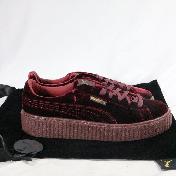 FENTY x PUMA Rihanna Creeper Burgundy Sneakers Sz 10 US Men 11.5 Wmn - Picture 6 of 16